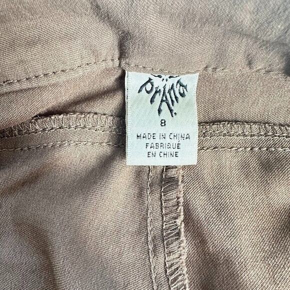 PrAna Womens Breathe Hiking Outdoor Straight Pants Size 8 Brown Nylon Stretch - Picture 5 of 6